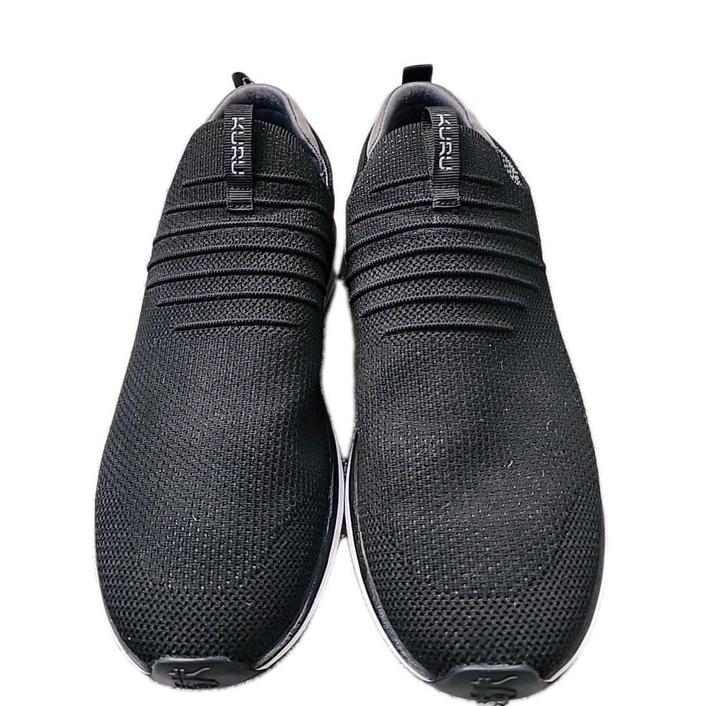 Kuru Atom Slip-On Shoes Mens Size 10.5 Black White Comfort Walking Sneakers - Picture 2 of 5